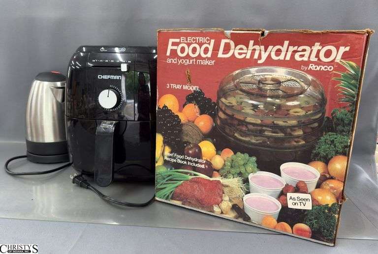 Food Dehydrator, Chefman Air Fryer, Electric Kettle image