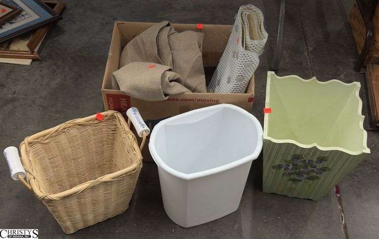 Shower Curtains, Shower Mat, Waste Cans - 12" of tallest image