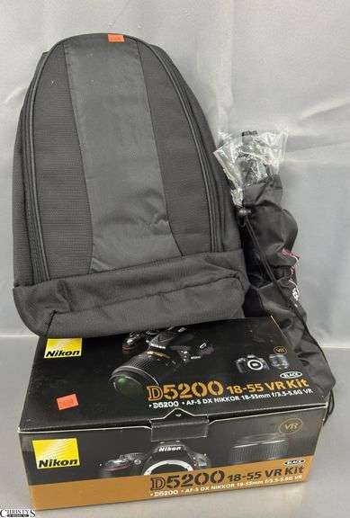 Nikon D5200 18-55mm Camera, Tripod, Travel Back Pack image