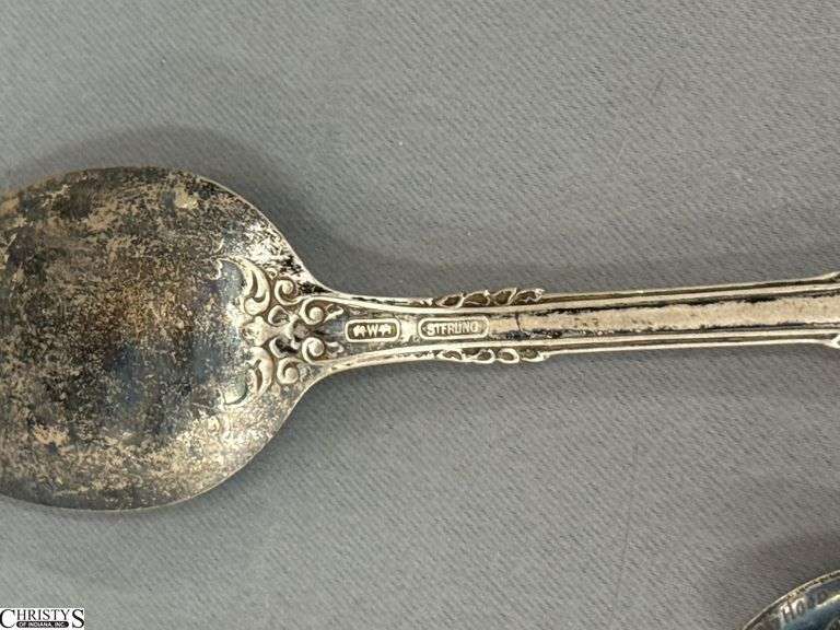 Sterling Silver Pieces, Spoons, Damaged Rings