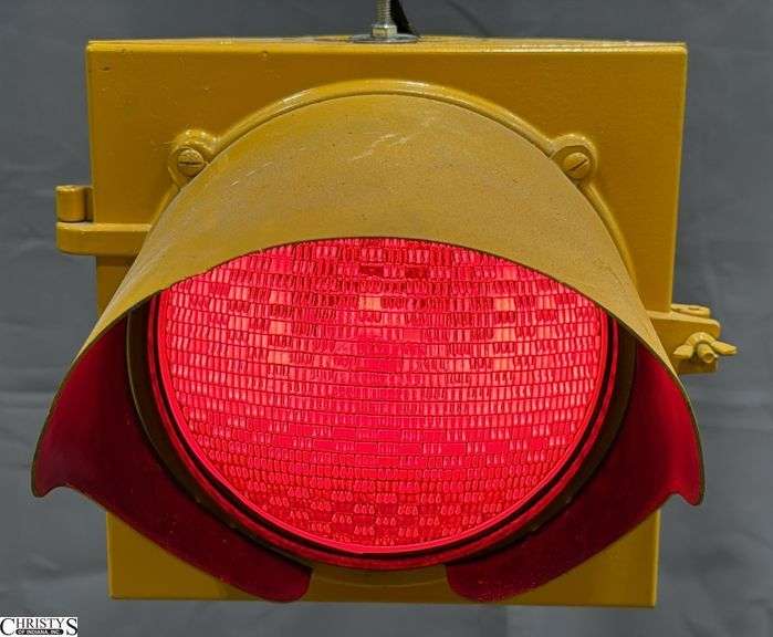 Econolite Red Traffic Light 12x10" Plastic Shell image