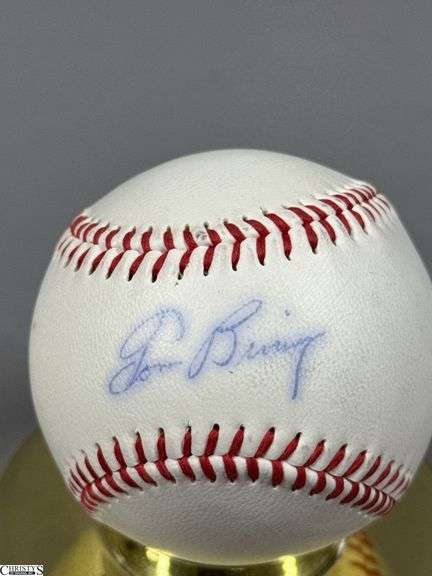 2 Autographed Baseballs- Joe Morgan and Tom Browning
