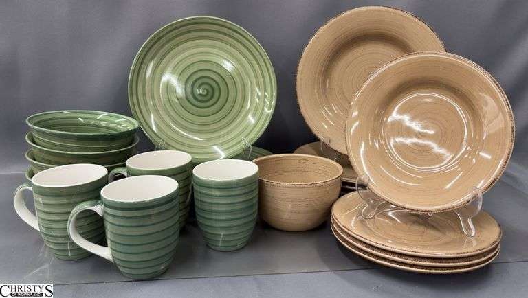 Dinner and Salad Plates, Bowls, Mugs 21pcs image