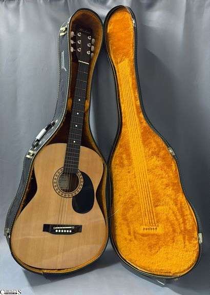 Hohner Model HW200 Acoustic Guitar in Case. From a Local School image