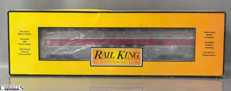 Rail King Monon 60' Streamlined Full Length Dome Car #30-68077 image