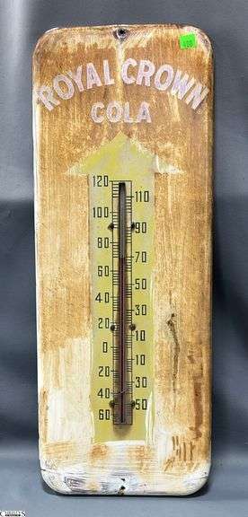 Royal Crown Cola Thermometer Faded Paint image