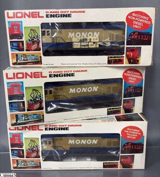 3 Monon U36 Engine, Powered and Non-Powered Units, 6-8155 and 6-8156 image