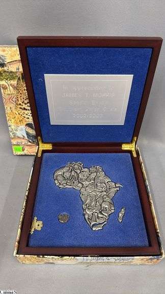 African Pewter Puzzle, In Box image