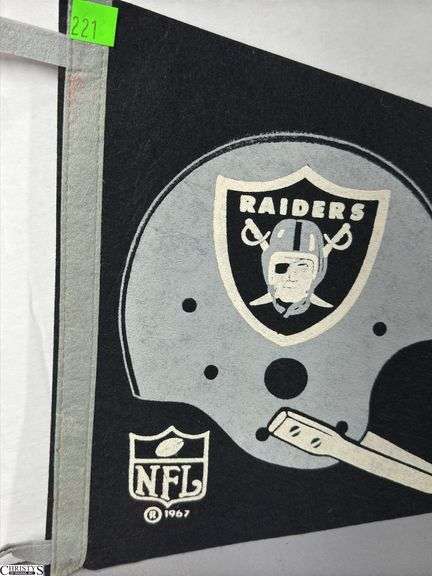 Oakland Raiders NFL Pennant Dated 1967