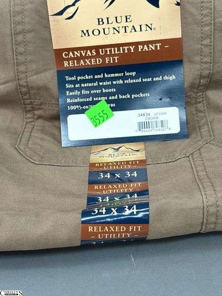 Blue Mountain Utility Pant Relaxed Fit 34x34
