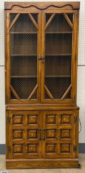 Romweber 2 Piece Lighted Display Cabinet - 36x20x81 image