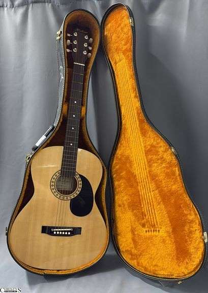 Hohner Model HW200 Acoustic Guitar in Case. From a Local School image