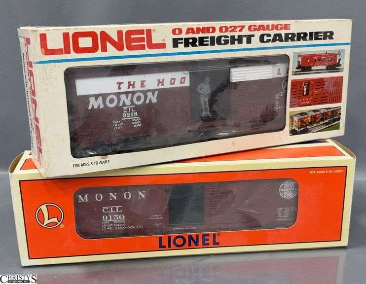 2 Lionel Monon CIL 9150 Boxcar and Mail Delivery Car 6-9218 image