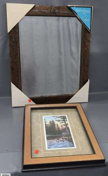 Wall Decor Mirror, Framed Print, Largest 20x24" image