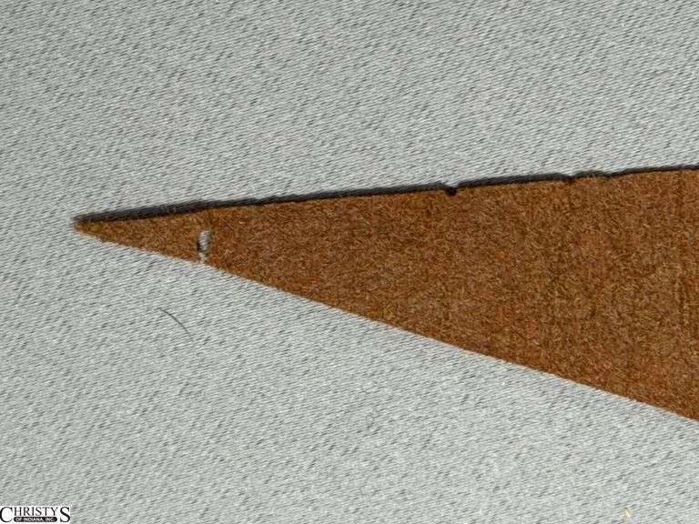 Cleveland Browns NFL Pennant Date Believed to be 1967 But It Is Wearing Off.  There are some small holes in the felt.  See Photo