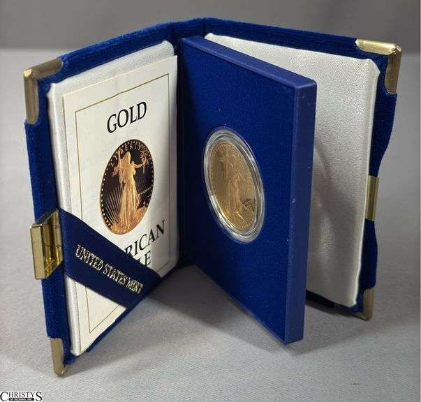 Gold American Eagle One Ounce Bullion Coin in Box image