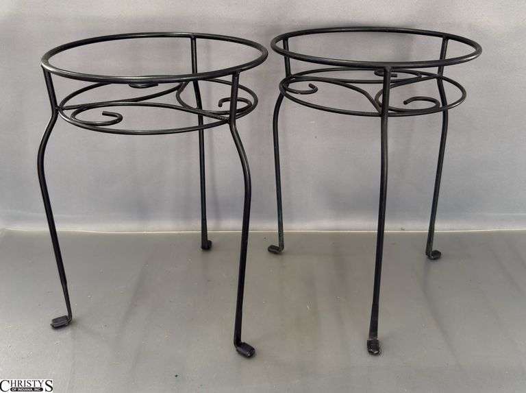 Pair of Plant Stands 11"x15" Tall image