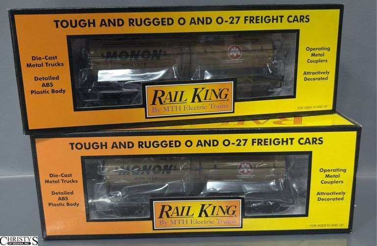 2 Rail King Monon 3-Dome Tank Cars, 30-73273 image