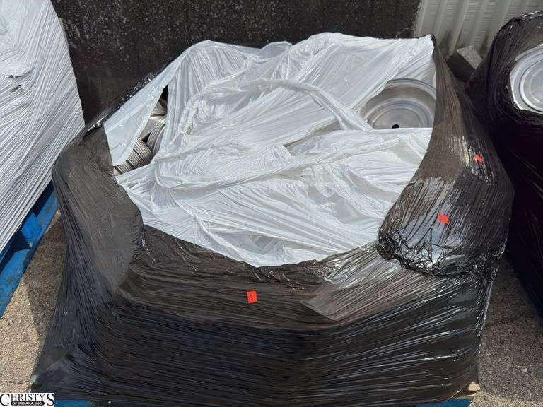 Pallet of Metal Dinner Plate Covers image