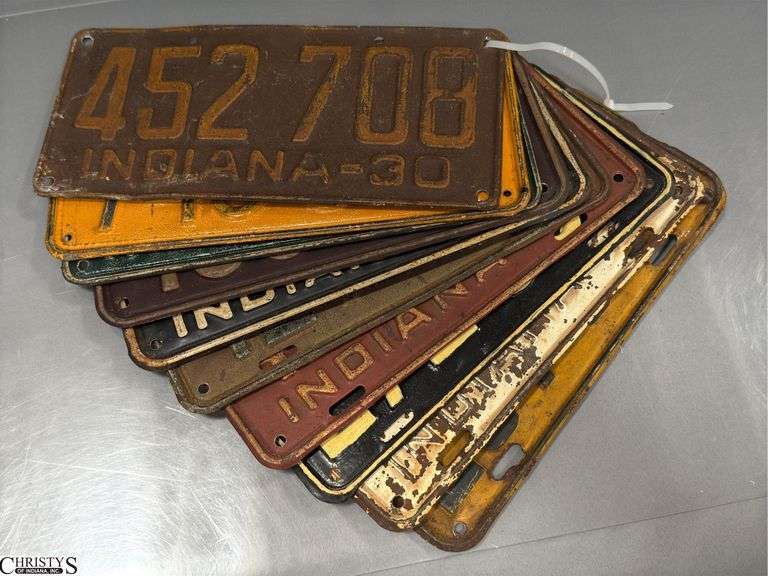 1930-39 Indiana License Plates image