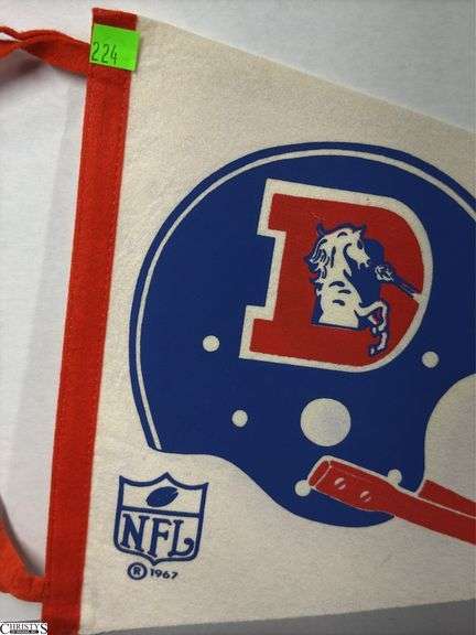 Denver Broncos NFL Pennant Dated 1967