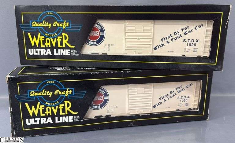 2 Weaver 3 Rail, Studebaker Parts Boxcar STDX 1020 image
