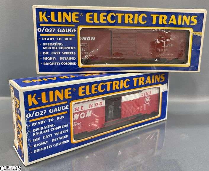 2 K-Line Monon Operating Boxcar, and CIL 37 Boxcar image