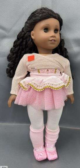 American Girl Doll, Ballerina Long Curly Dark Hair image