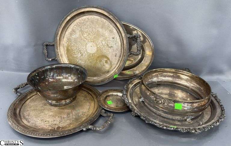 7pcs Silverplate Serveware - 13" of largest image