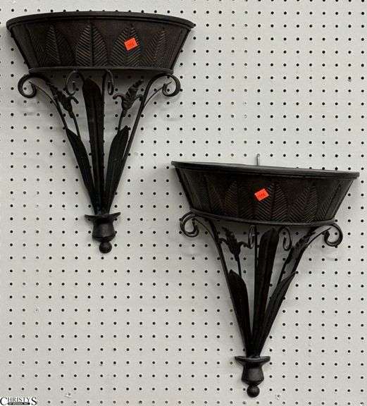 2 Metal Wall Sconce Decor 14x18 image