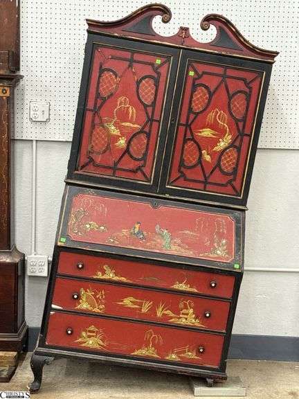 Asian Influence Secretary - Damaged - 38" x 18" x 75" - as sits image