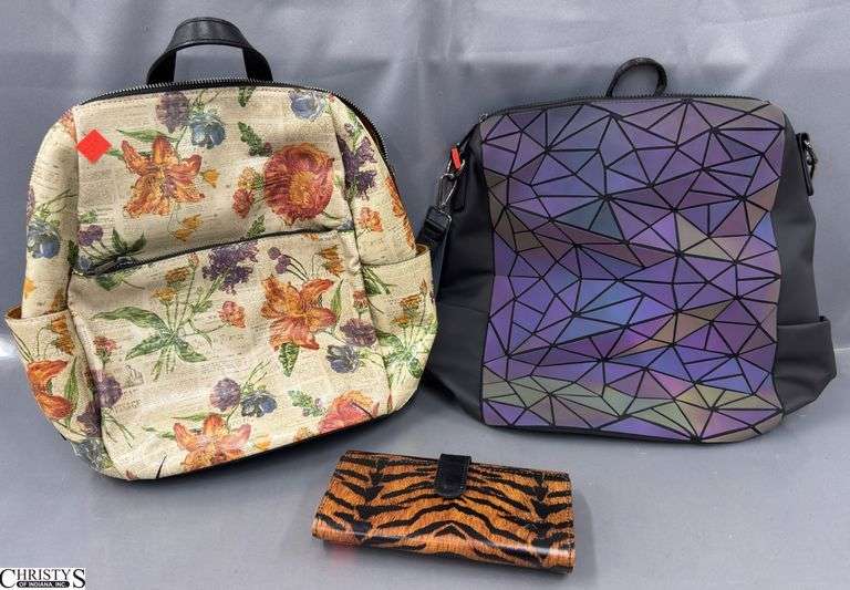2 Back Pack Purses and Wallet image