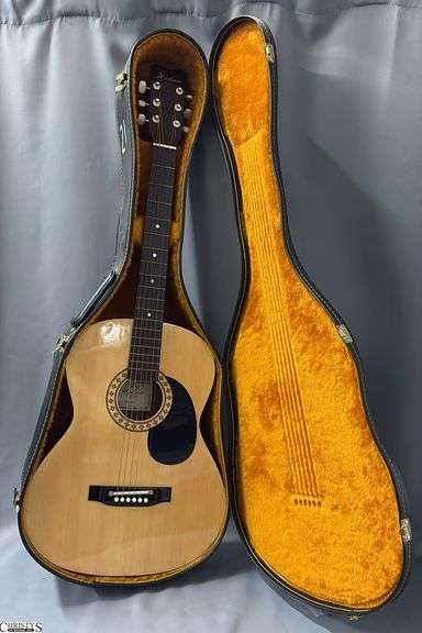 Hohner Model HW200 Acoustic Guitar in Case. From a Local School image
