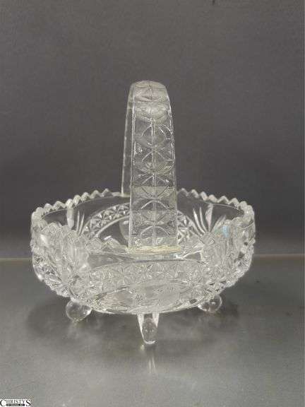 Clear Cut Glass, Crystal Compotes, Salt and Peppers, Ice Bucket, Pitchers, Dishes All Need Cleaned Tallest 13"