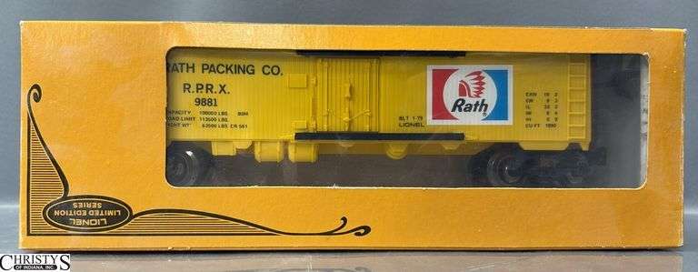Lionel Limited Edition Series Rath Packing Reefer Car In Box 6-9881 image