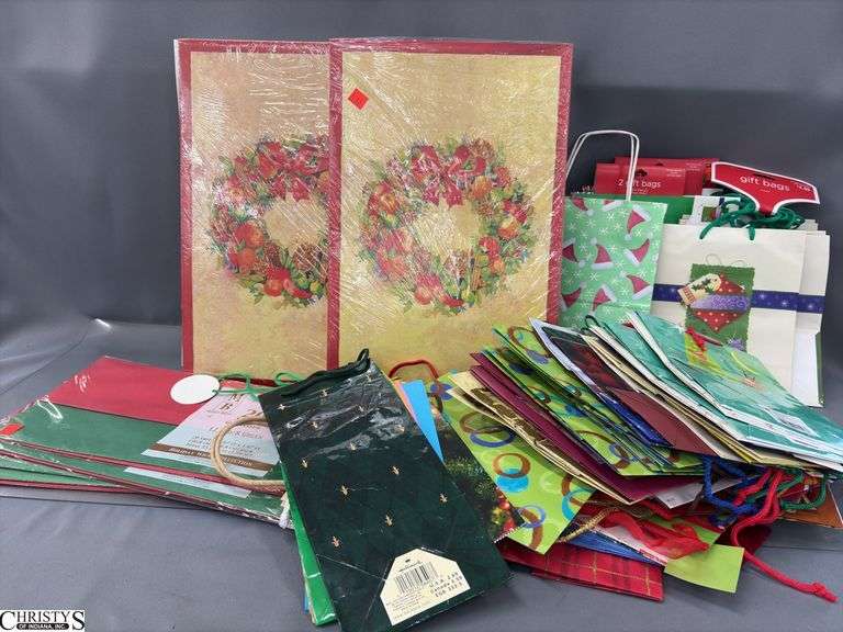 Packages Of Gift Boxes, Gift Bags, Tissue Papers image