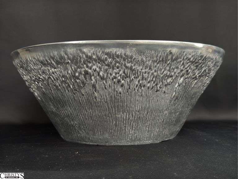 Large Pewter Bowl By Holland Boone Co 15.5" Wide 6" Tall image