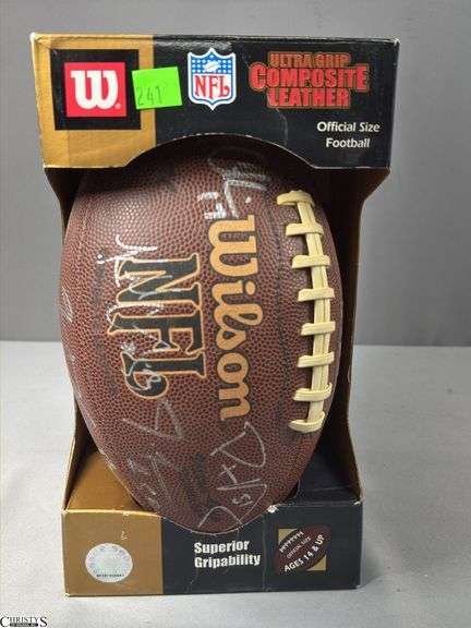 Wilson NFL Official Size Autographed Football.  Autographed include Reggie Wayne, Dallas Clark, Robert Mathis and Others.