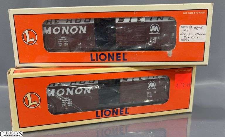 2 Lionel 6464 Monon The Hoosier Line Boxcars 6-12989 image