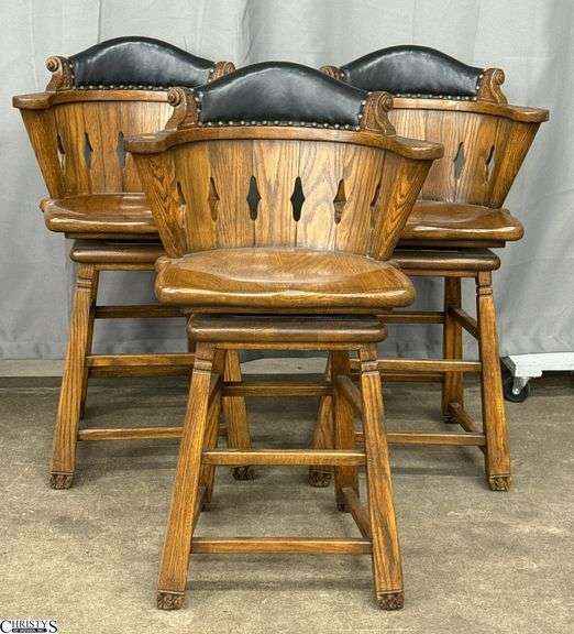 3 Romweber Swivel Stools -  24" Seat Height image