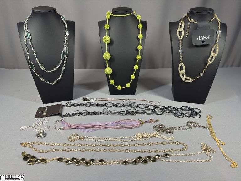 12 Costume Jewelry Necklaces / Chains image