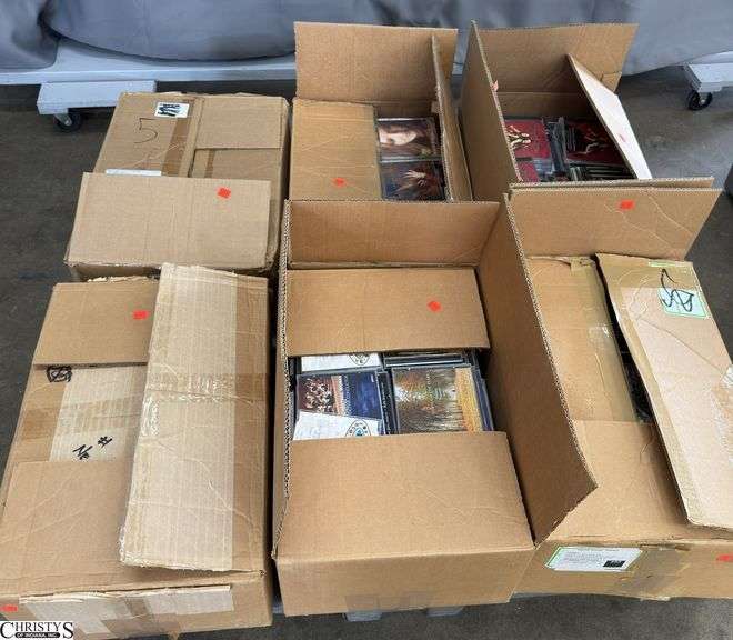 Skid With CD Cases, Assorted Genres, Some Unopened SKID is Not Included image