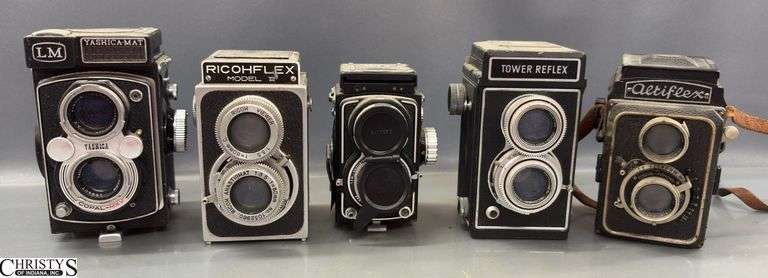 5 Vintage Cameras - Yashica, Rico, and Others image