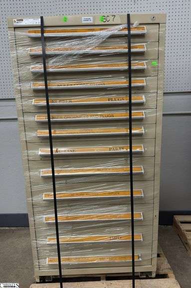 Tan Parts Cabinet 30x28x59 no keys image