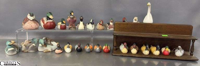 Ducks, Avon, Homco, Pencil Sharpeners, Bank, Display Shelf 12.5" image
