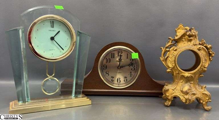 Mantle Clocks and One Case Only, Tallest 9.5" image