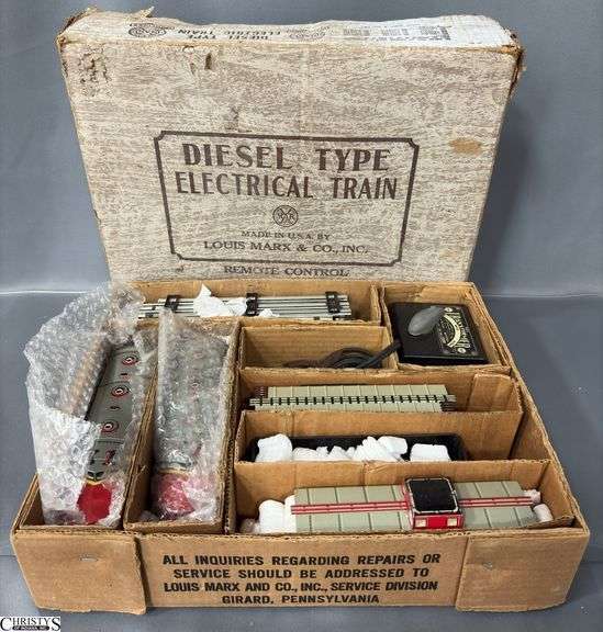 Marx Diesel Type Electric Train Set in Box image