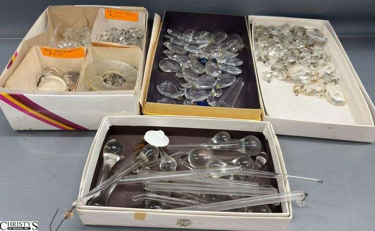 Assorted Chandelier Prims and Parts - 5" of largest image