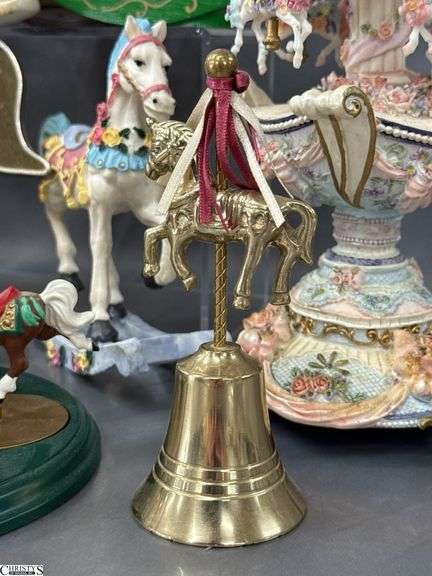 Carousel Horse Collectibles, Musical, Bell, Stained Glass, Tous