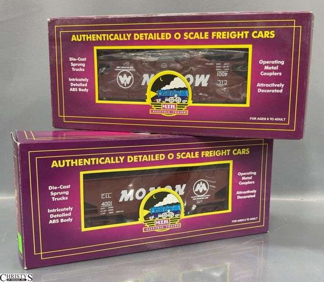 2 MTH Monon 2 Bay Offset Hopper Cars with Coal Load 20-97528 image